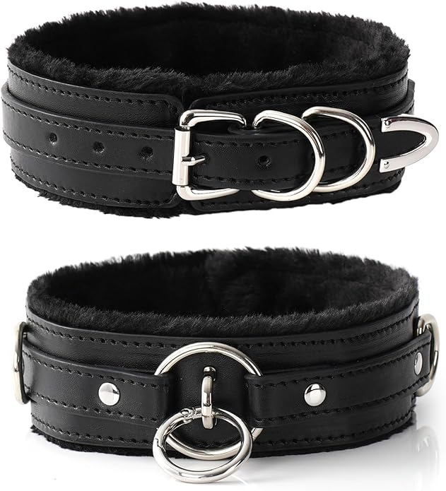 Choker Collar for Women, Gothic Punk Neckace Fashion Jewerly Adjustable Leather Collar with Alloy Buckle