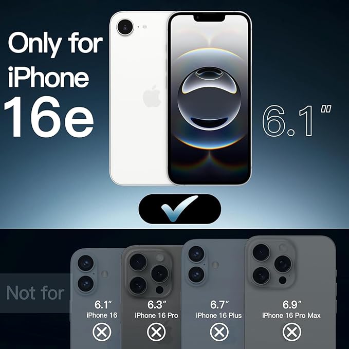 Battery Case for iPhone 16e, Upgraded 10800mAh Rechargeable Portable Extended Battery Pack Supported Qi Wireless Charging Case Compatible with iPhone 16e(6.1 inch) Charger Cover(Black)