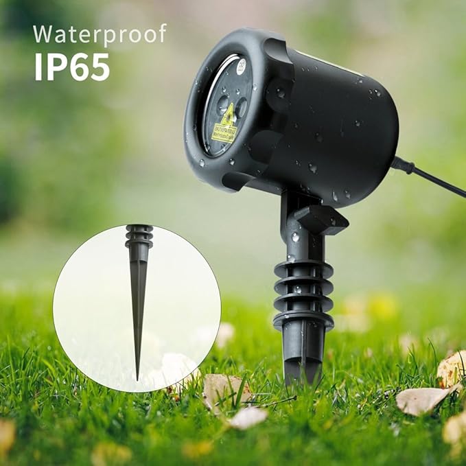 Laser Projector Lights Outdoor Christmas 3 Color Firefly Garden Laser Lights for Home Garden Holiday Decoration