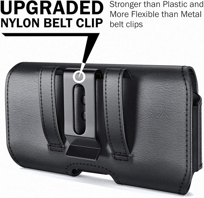 DeBin Holster for Samsung Galaxy Ultra Models s25 s24 s23 s22 s21, Note 20, A13, A32, A02s A03s, A12 A11 A71 A13 Cell Phone Belt Holder Clip Case Pouch Cover (Fits Protective Case on) Black