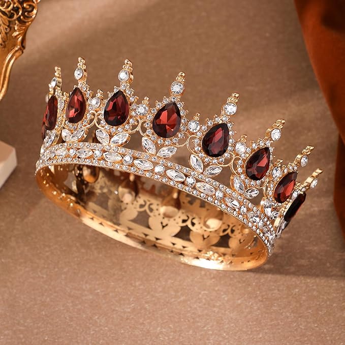 Queen Crown for Women Crystal Tiara for Girl Rhinestone Wedding Headband for Bride Hair Accessories for Costume Birthday Party Prom Gifts