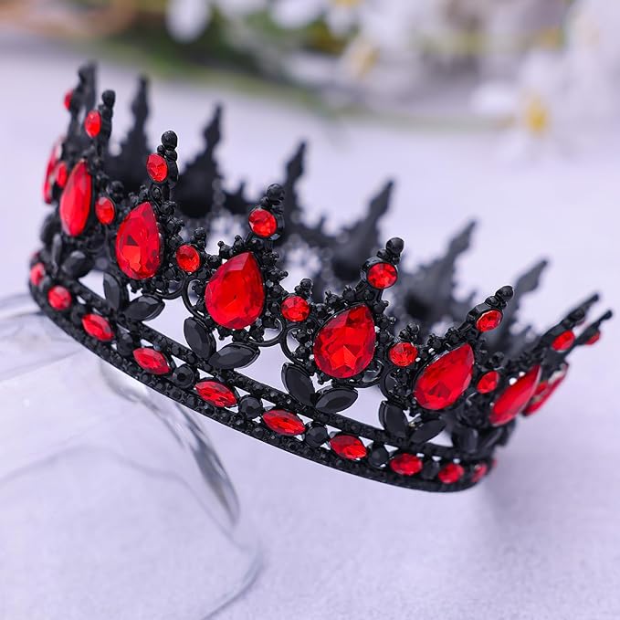 Queen Crown for Women Crystal Tiara for Girl Rhinestone Wedding Headband for Bride Hair Accessories for Costume Birthday Party Prom Gifts