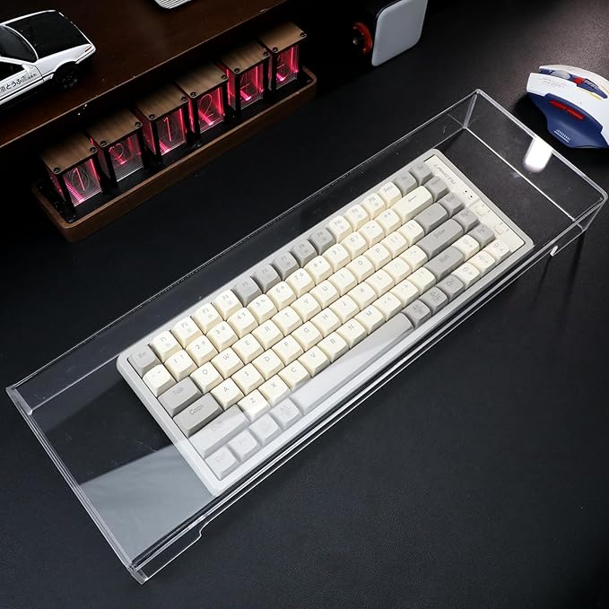 Cabilock Keyboard Cover Transparent Case- Proof: Monitor Storage Protector: Protector for Cat, in Touching - Bridge Standard Proof Accessories from Stand Size Acrylic Tablet Keyboard Dust Cover