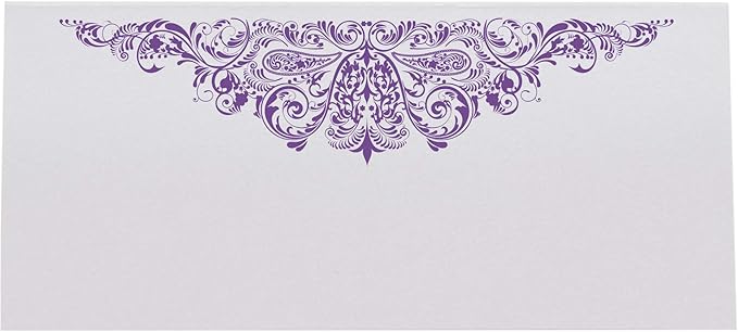 Paisley Printable Place Cards, Purple (Choose Color), Set of 150 (25 Sheets), Laser & Inkjet Printers - Wedding, Party, Dinner, and Special Events - Made in the USA