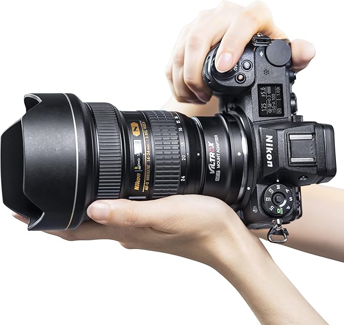 VILTROX NF-Z Auto Focus FTZ Lens Mount Adapter Converter Control Ring NF-Z Adapter Compatible with Nikon F Lens to Z Mount Nikon Mirrorless Camera Z50 Z6 Z6II Z7 Z7II Zfc