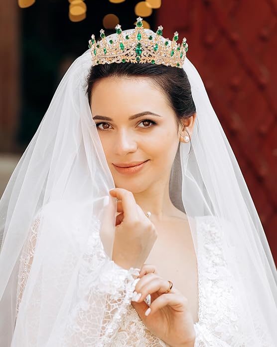Crowns for Women - Tiaras for Women Crystal Queen Crown for Birthday Costume Party Celebration