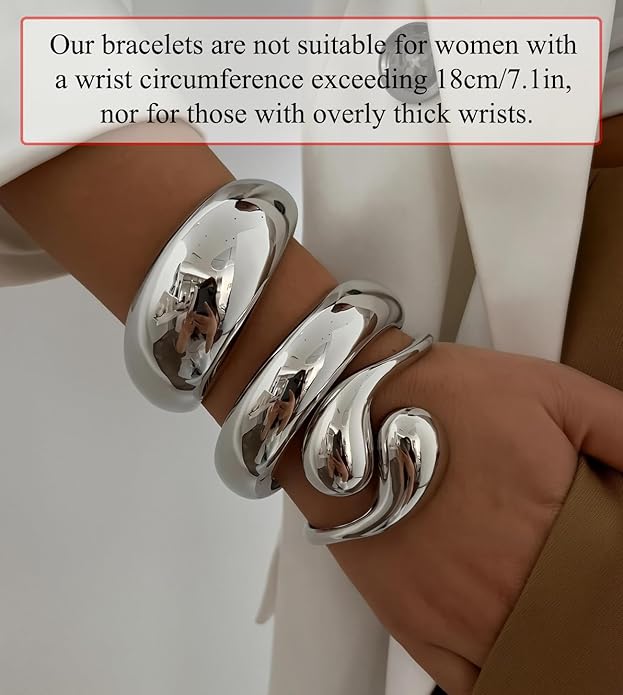 SAMOCO 3Pcs Chunky Gold Bangle Bracelets for Women Trendy Wide Wrist Cuff Bracelets Stack Statement Bangle Fashion Gifts