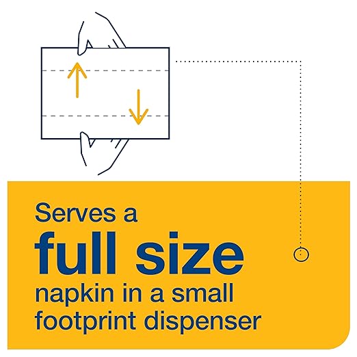 Tork Xpressnap Fit Natural Dispenser Napkin N14, Compostable 2-ply, 36 packs x 120 napkins, DX806E