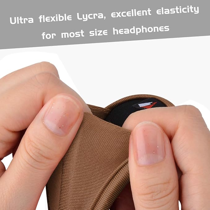 TXEsign Universal Replacement Headband Cushion Pad Cover Protector Compatible with ATH M50X, QC 35i/35ii, QC25, Solo 2/Solo 3, Studio 2/3 Headphones (Brown)