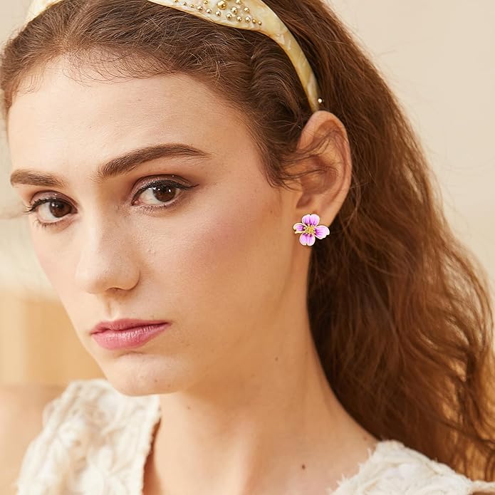 Clip on Earrings Women, 14K Gold Plated Earrings for Sensitive Ears, Fashion Women's Earrings Jewelry Birthday Gift for Wife Grandma Daughter Girls on Christmas Thanksgiving