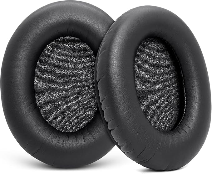 GVOEARS Premium Replacement Ear Pads for HyperX Cloud 1/2/3/Pro/Core/Alpha/Alpha S/Alpha Pro/Flight/Flight S/Stinger, CloudX Stinger Headset & More, Softer Protein Leather, High-Density Foam - Black