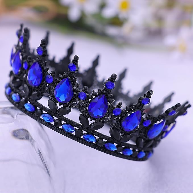 Queen Crown for Women Crystal Tiara for Girl Rhinestone Wedding Headband for Bride Hair Accessories for Costume Birthday Party Prom Gifts