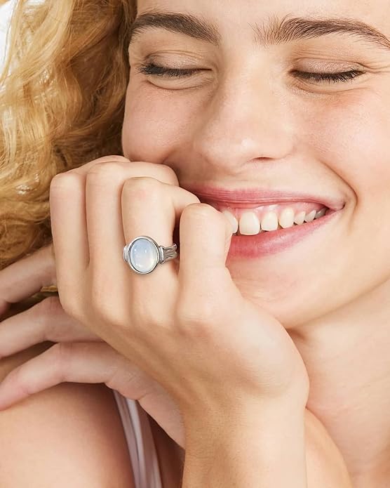 YeGieonr Gold Rings for Women Trendy Non Tarnish Chunky Gold Plated Ring, Waterproof Stainless Steel Gold Jewelry Gift