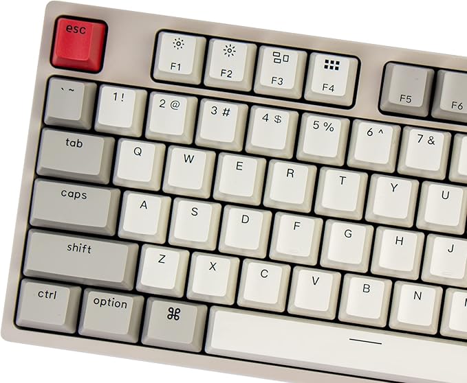 Keychron C2 Full Size Wired Mechanical Keyboard Compatible with Mac, Keychron Brown Switch, 104 Keys ABS Retro Color Keycaps Gaming Keyboard for Windows, USB-C Type-C Braid Cable