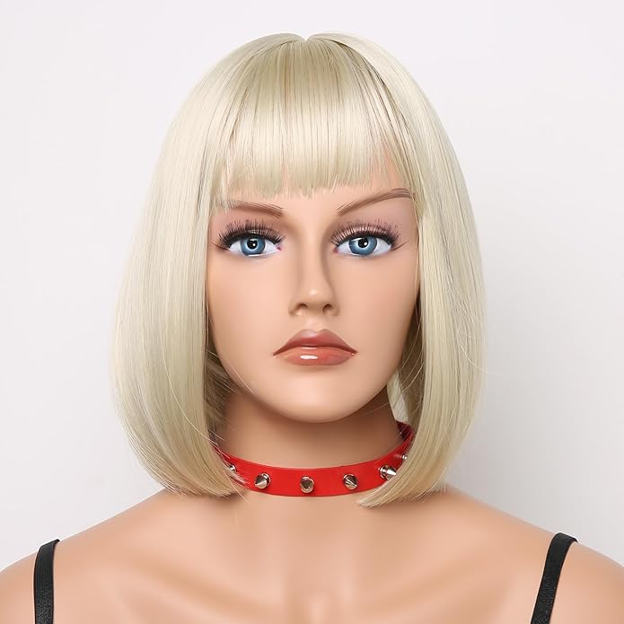 HZMAN Fashion Women Men Cool Punk Goth Metal Spike Studded Link Leather Collar Choker Necklace