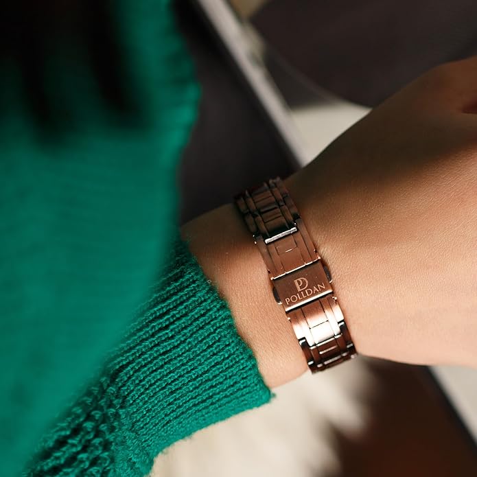 Copper Bracelets for Women - 6200 Gauss Power | 3X Strength Copper Bracelet | Magnetic Bracelets for Women - Adjustable Fit | 99.99% Pure Copper Bracelet for Women | Stylish Copper Jewelry