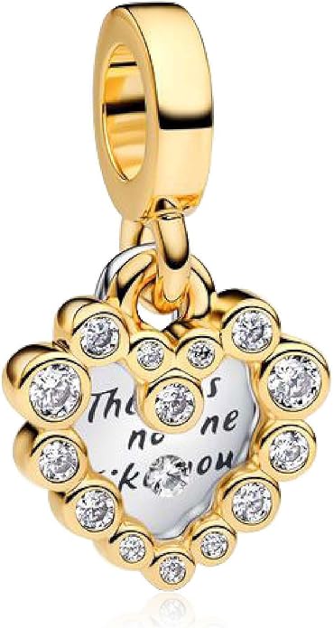Family Mom Heart Charms 925 Sterling Silver Bead for Bracelets and Necklaces For Women Jewelry Present