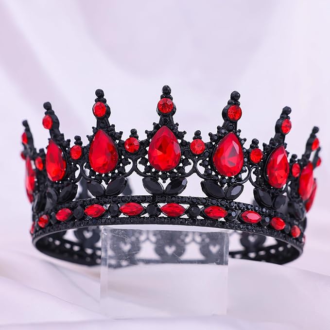 Queen Crown for Women Crystal Tiara for Girl Rhinestone Wedding Headband for Bride Hair Accessories for Costume Birthday Party Prom Gifts