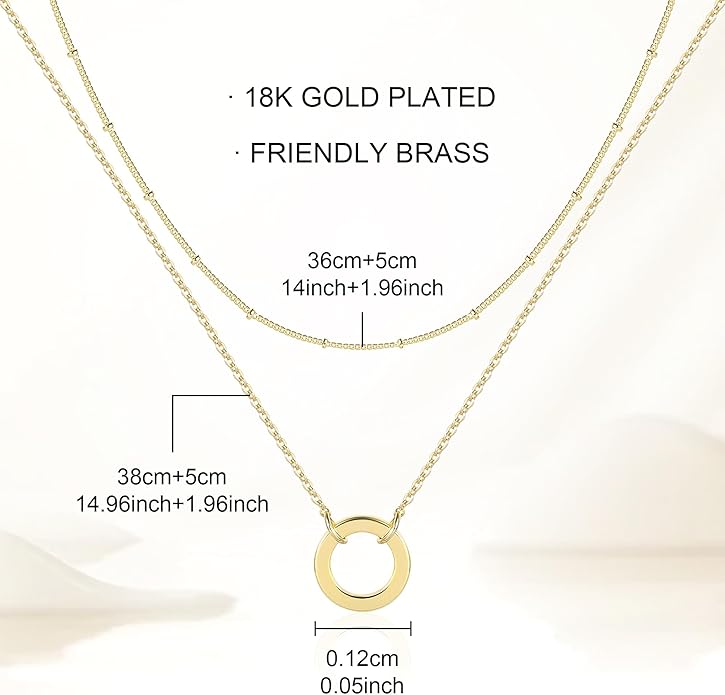 BOUTIQUELOVIN 14K Gold Plated Lock Necklace for Women Paperclip Link Chain Padlock Necklace Non-Tarnish