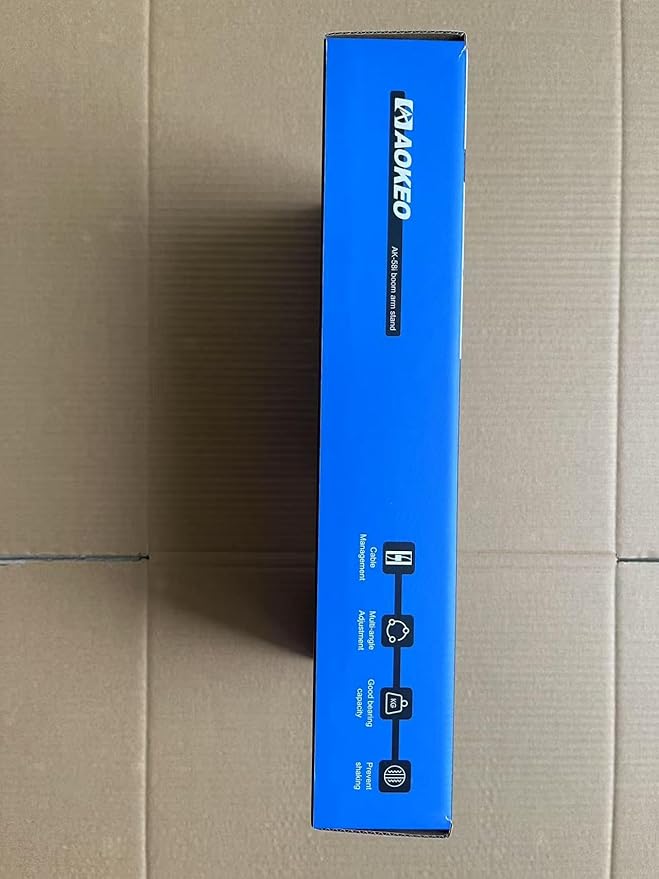 Microphone Arm,Aokeo AK-58i Desk Low Profile Mic Boom Arm Stand,Suitable For Blue Yeti,Snowball iCE,HyperX QuadCast,SoloCast,Elgato Wave,Etc