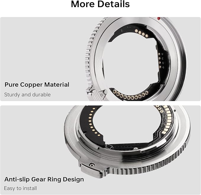 VILTROX E-Z Lens Adapter, E-Mount Lens to Z-Mount Camera Auto Focus Lens Adapter Compatible with Sony E-Mount Lens to Mirrorless Nikon Z-Mount Cameras Z5 Z50 Z6 Z6II Z7 Z7II Zfc