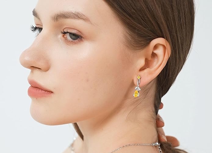 GZWHD Wedding Jewelry Sets for Bride Bridesmaid Women Cubic Zirconia Necklace Earrings Bracelet Set Gift for Mother Friend Wife Daughter Sister Party Prom Jewelry