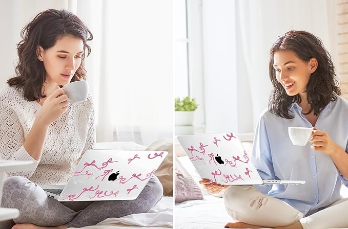 Tuiklol for MacBook Pro 14 Inch Case 2024-2021 Release M4 A3112 A3401 A3185/M3 A2918 A2992/M2 A2779/M1 A2442 Pro/Max,Hard Shell Case with Keyboard Cover & Screen Protector for Touch ID,Bow