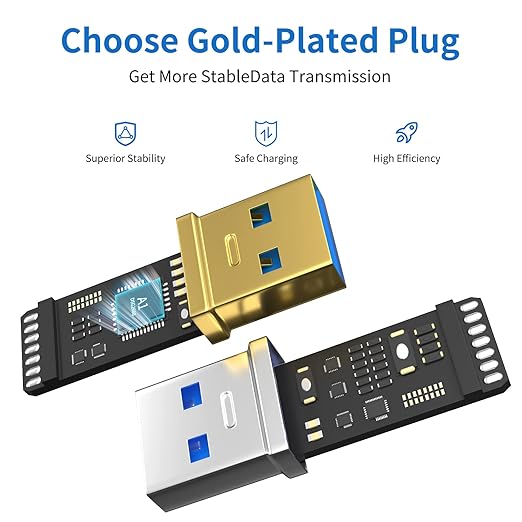 USB 3.0 Extension Cable 50FT Type A Male to Female Active Extender Cord with 2 Extension Chipsets Signal Booster and 1 USB-C Charging Port, for Webcam, USB Hub, PlayStation, Printer, Camera