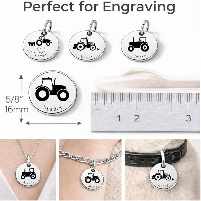SM Design Mama Animal Charm Set – Set of 4 Stainless Steel Charms – Motherhood & Family Keepsake Jewelry Charmss