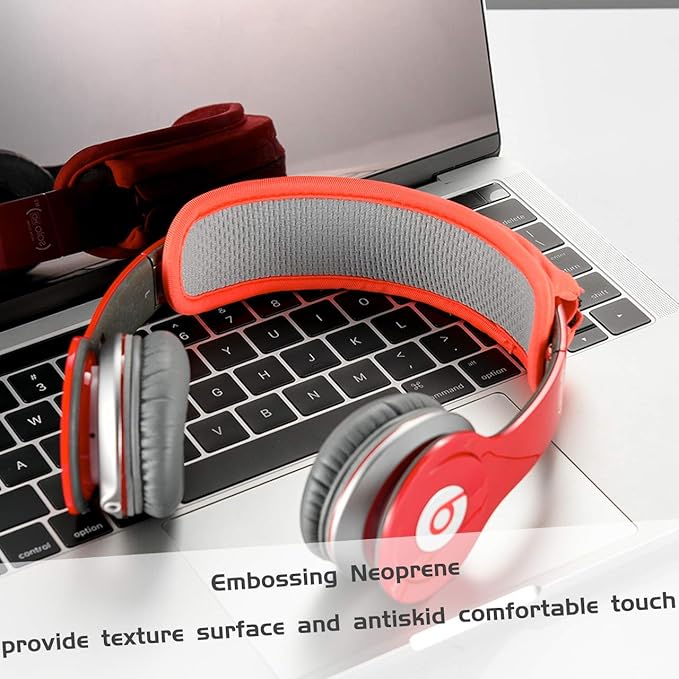 TXEsign Universal Replacement Headband Cushion Pad Cover Protector Compatible with ATH M50X, QC 35i/35ii, QC25, Solo 2/Solo 3, Studio 2/3 Headphones (Orange)