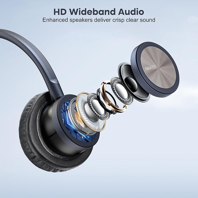MAIRDI Telephone Headset with RJ9 & 3.5mm Jack for Office Landline Deskphone Cell Phone PC Laptop, Call Center Phone Headset with Microphone, Works for Cisco 7941 7965 6941 7861 8961