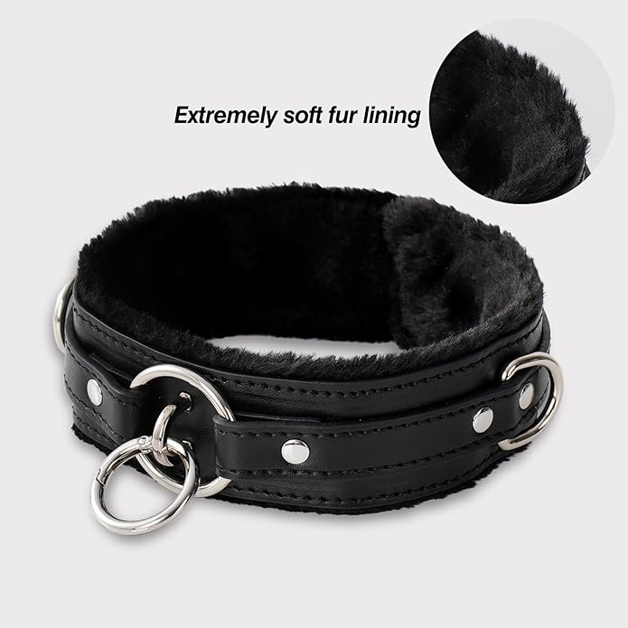 Choker Collar for Women, Gothic Punk Neckace Fashion Jewerly Adjustable Leather Collar with Alloy Buckle