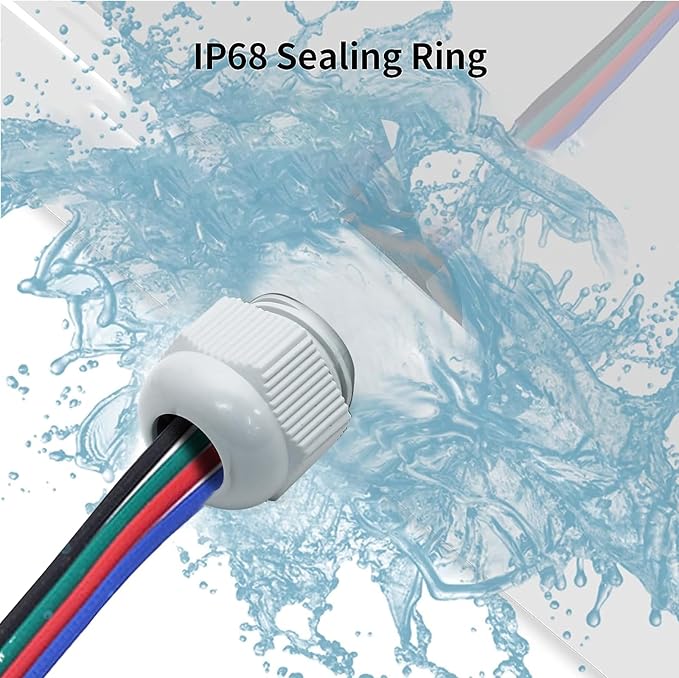 20 Pcs 3/8" NPT Nylon Cable Glands, IP68 Waterproof Adjustable Cord Grip Cable Connector Strain Relief Wire Protectors for 5-9mm Cable Diameter, Grey