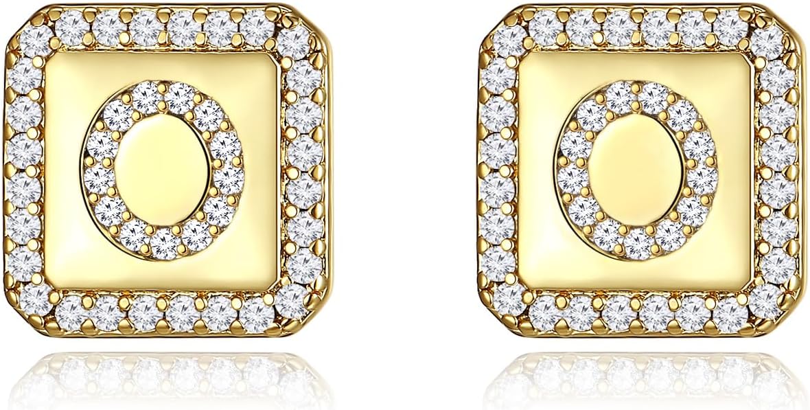 Gold Earrings for Women 24K Gold Filled Initial Earrings for Women S925 Earrings Gifts for Her