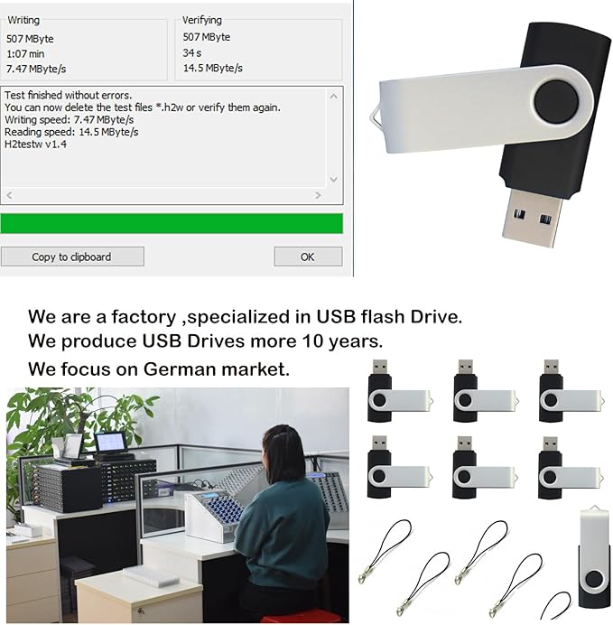 lcwamy 512MB Flash Drives 100 Pack USB Drives Bulk USB Flash Drive 100 Pack Flash Drive Bulk Thumb Drive Pendrive CupShadow USB(Black, No Logo)