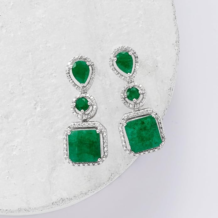 Ross-Simons Pair of Gemstone Drop Earrings in Sterling Silver