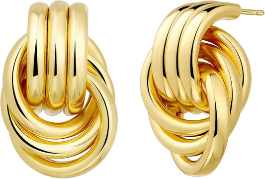Geometric Earrings for Women, Chunky Dangle Earrings Trendy Vintage Statement Earrings Dupes Jewelry for Women