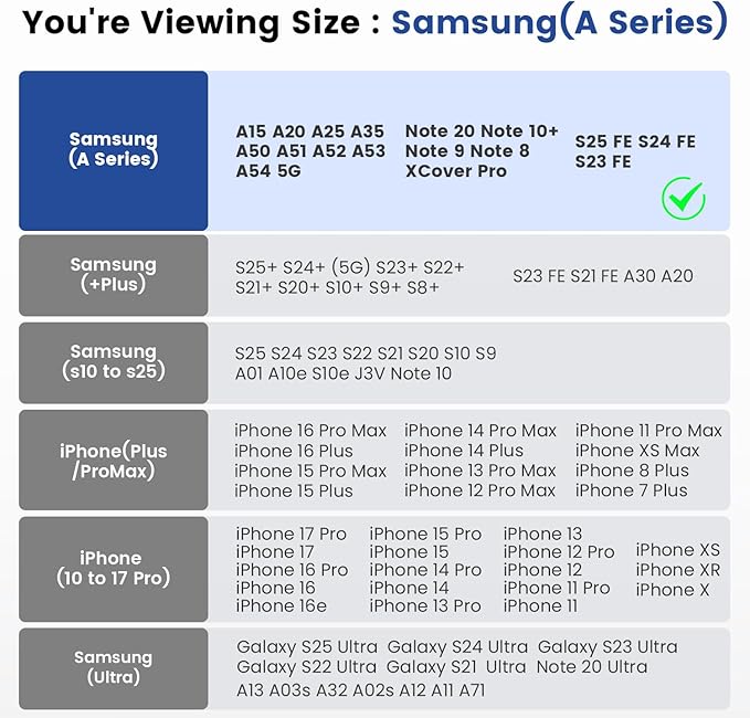 DeBin Case for Galaxy A15 A25 A35 A54 5G A53 A52 A51 A50 A20 Note 20 10+ Note 9 8 XCover Pro S24 FE S23 FE Cell Phone Belt Holder Holster Clip Pouch Cover (Fits Samsung with Otterbox Case) Pewter