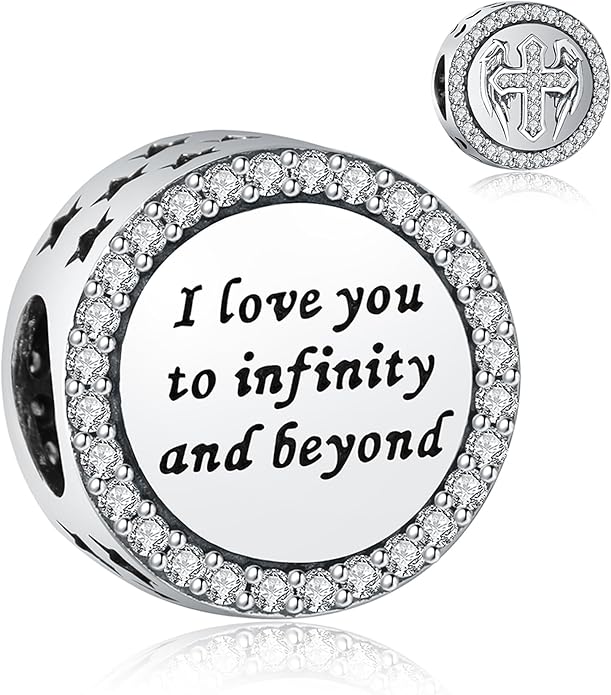 925 Sterling Silver Charms Fit Pandora Charms Bracelet God Has You In His Arms I Have You In My Heart Fit Wife Mother's Day Christmas Birthday Gift