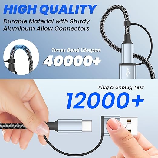Travel Essentials 4 in 2 Dual Type C Multi Charging Cable for Apple Watch Charger,USB A/USB C Multiple Charger Cable/Cord for All Devices Compatible with iWatch Ultra/SE/10-1,iPhone 16-11 and More-5FT