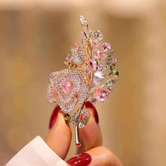 Brooch Pins For Women Fashion, Flower Brooches Jewelry For Women Floral Series Brooches And Pins Designer Lady's Costume