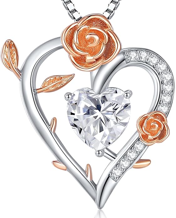 Gorgeous Moissanite Necklaces for Women - Valentine's Day Gifts for Wife Girlfriend, 925 Sterling Silver 1-3CT Moissanite Pendant Jewelry, Wedding Anniversary Birthday Christmas for Mom