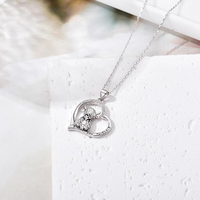 Animal Necklace Cat/Fox/Otter/Sloth/Cow/Highland Cow/Koala Necklace Cute Animal Jewelry Gifts for Women