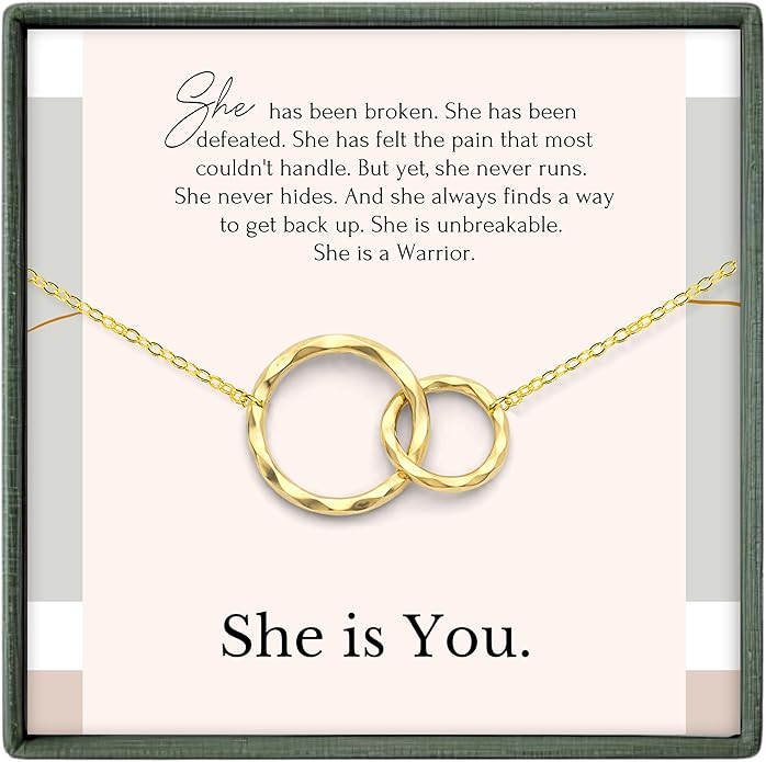 HOPE LOVE SHINE Encouraging Gift for Women - Courage, Strength, Motivational, Inspirational Necklace, Jewelry 16+2", 14k Gold Plated Sterling Silver