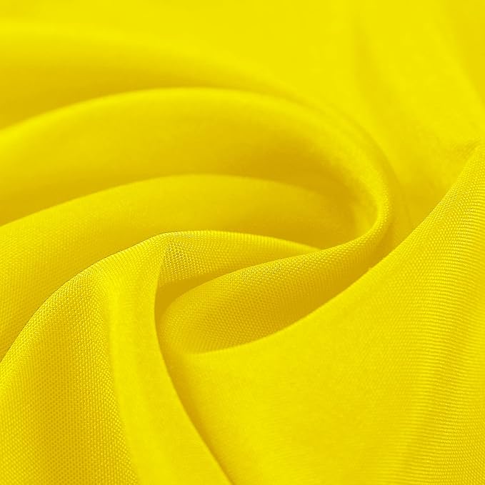 Cloth Napkins 17x17 inch Washable Polyester Dinner Napkins Soft Table Napkins for Wedding Party Dining Banquet(Yellow,50PCS)