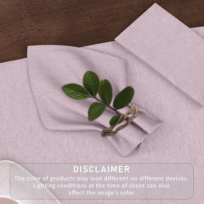 Ruvanti Cloth Napkins Set of 12, 18x18 Reusable Napkins Cloth Washable, Soft & Durable Table Napkin, Poly Cotton Fabric Dinner Napkins for Parties, Christmas, Thanksgiving, Weddings - Mauve