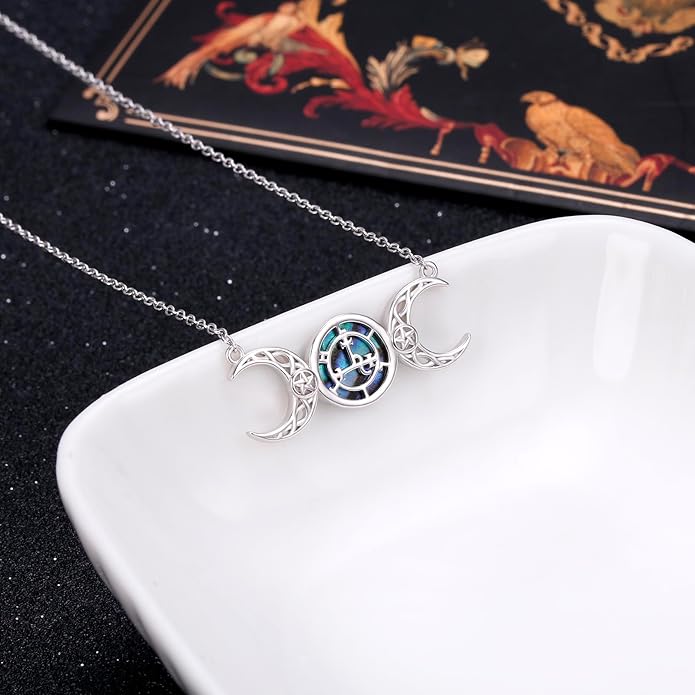 FLYOW S925 Sterling Silver Dainty Butterfly/Moonstone/Turquoise/Agate/Circle Choker Necklace Short Dainty Layered Pendant Necklace Jewelry for Women Girls