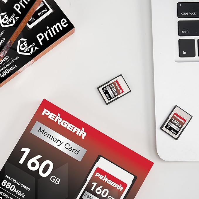 Pergear VPG200 Professional 160GB CFexpress Type A Memory Card, Up to 880MB/s Read Speed & 900MB/s Write Speed for 4K 120P,8K 30P Recording