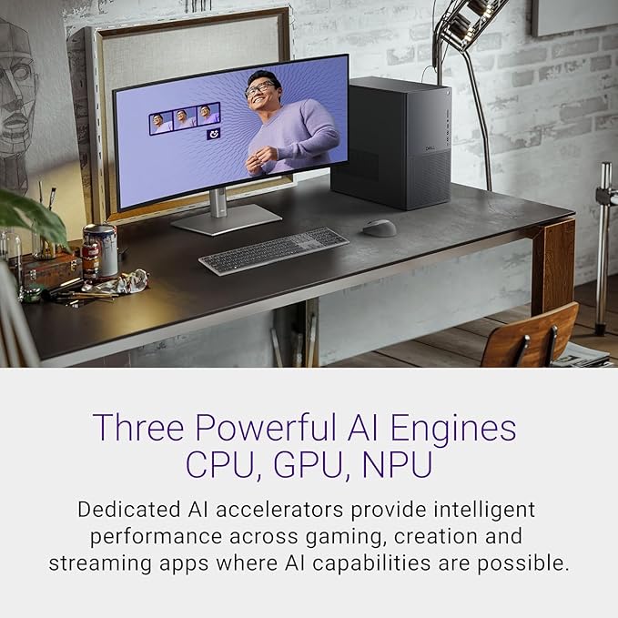 Dell Tower Plus EBT2250 Desktop Computer - Series 2 Intel Core Ultra 9 285 24-Core Processor up to 5.6 GHz, 32GB DDR5 RAM, 8TB NVMe SSD, NVIDIA GeForce RTX 4060 8GB GDDR6, Windows 11 Home, Graphite