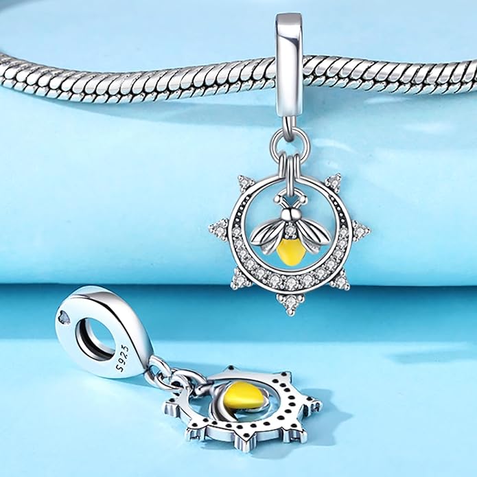 Cute Panda Animal 925 Sterling Silver Charms for Bracelets and Necklace Dangle Pendants Butterfly Elephant Dog Bead Jewelry Present for Women Family Friends